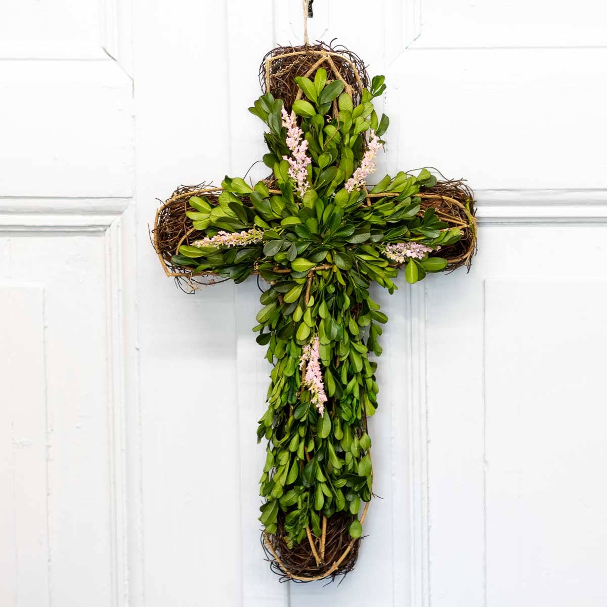 Selah Greenery Cross Door Décor