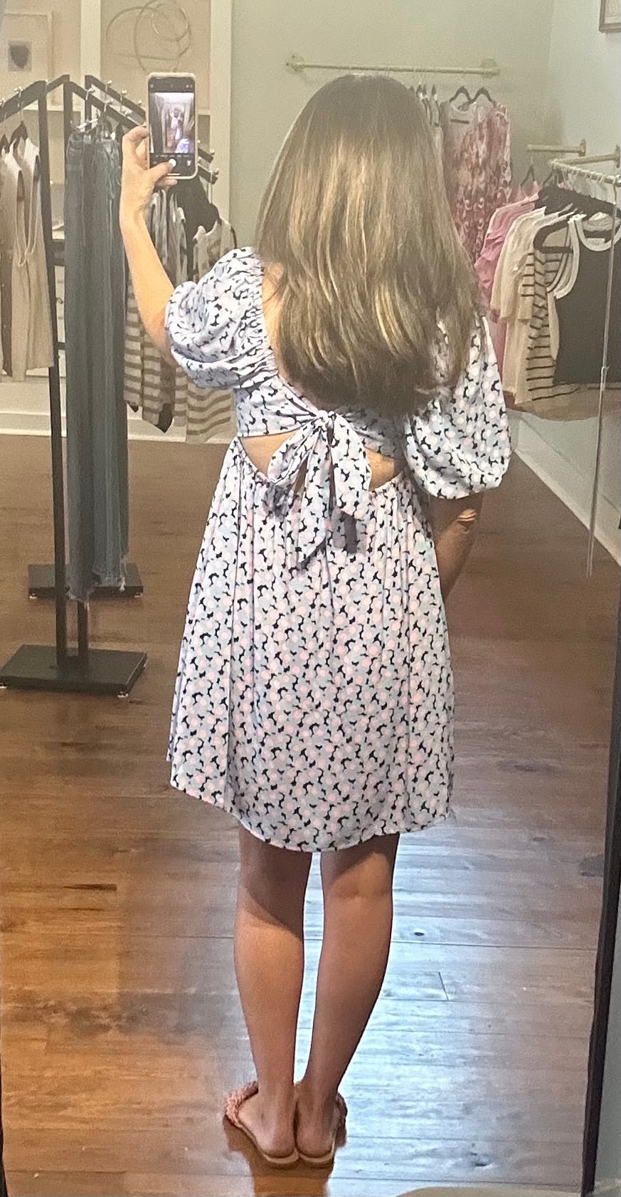 Baby Pink & Blue Dress