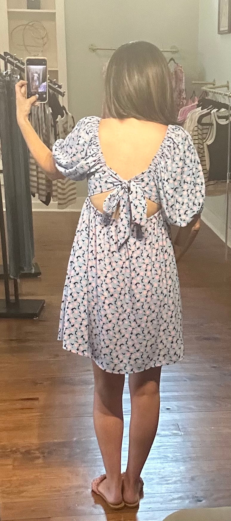 Baby Pink & Blue Dress