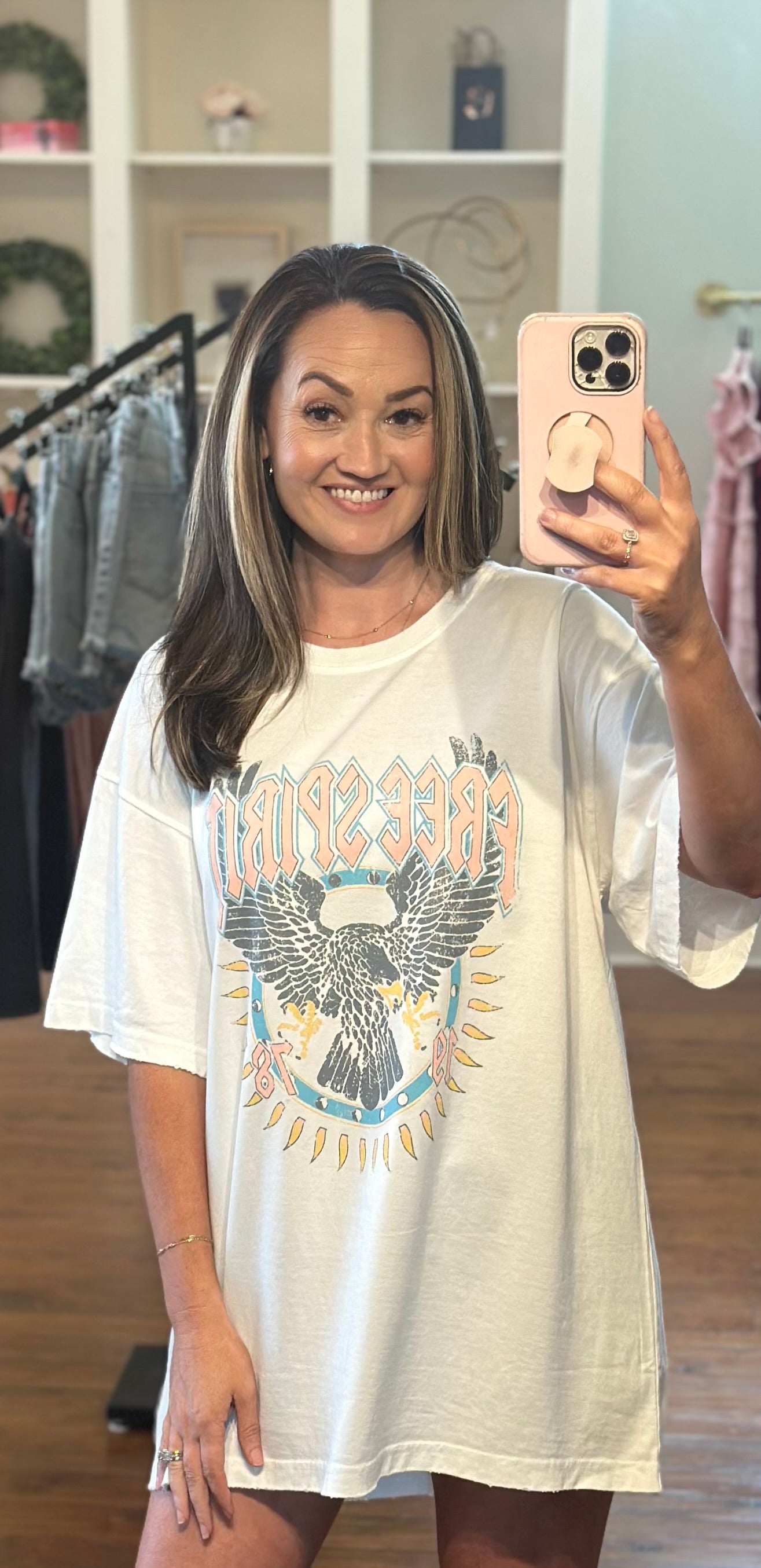 Oversized Free Spirit Vintage Eagle T-Shirt