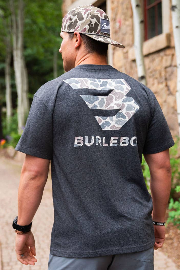 Burlebo Classic Deer Camo Signature Logo T-Shirt