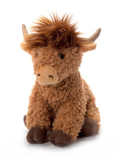 12" Plush Highland Chestnut Cow