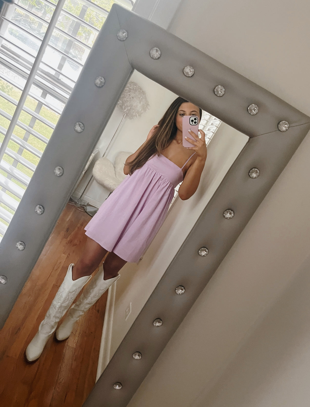 Out on the Town Lilac Dress