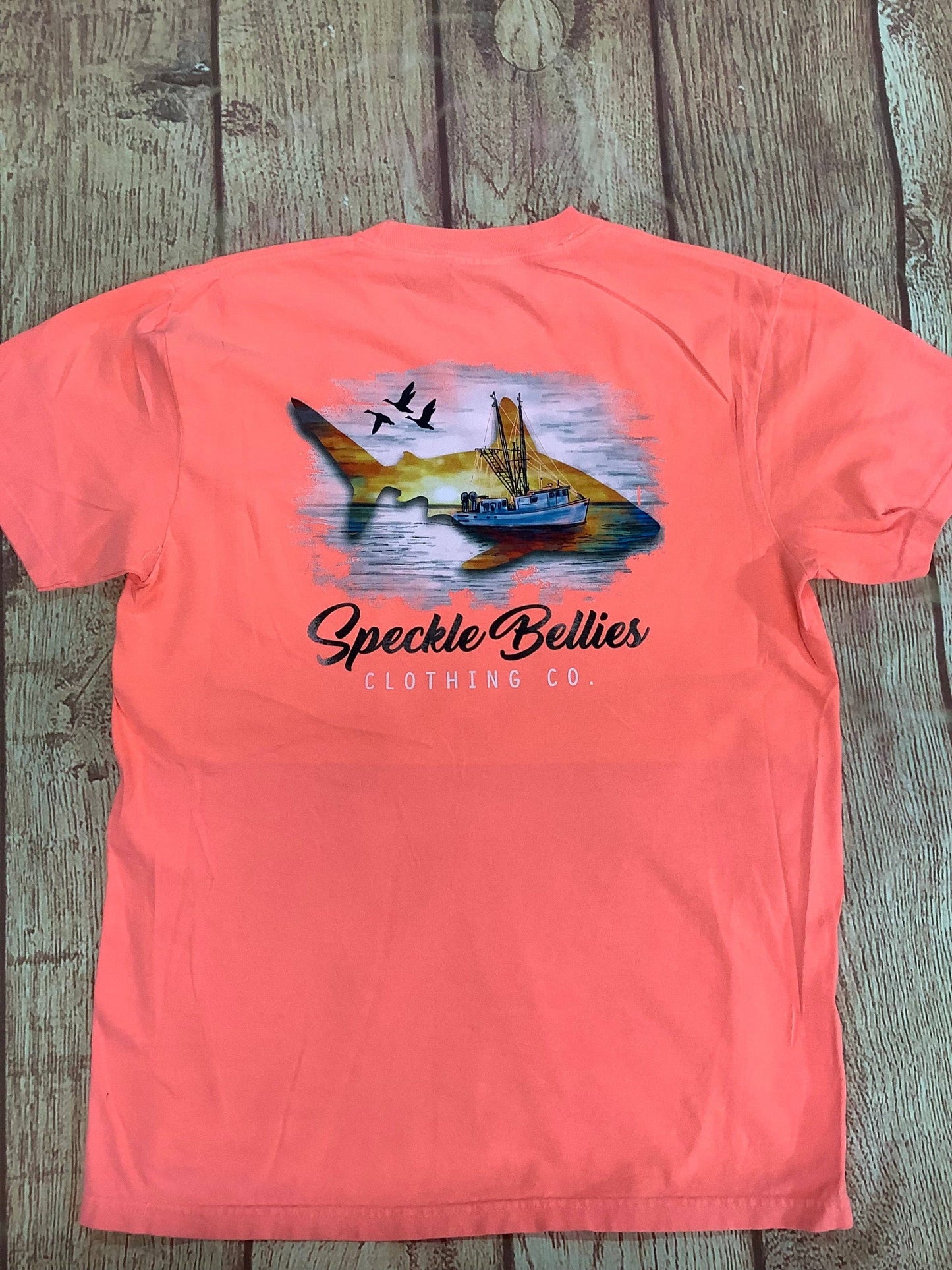 Shark Boat T Shirt