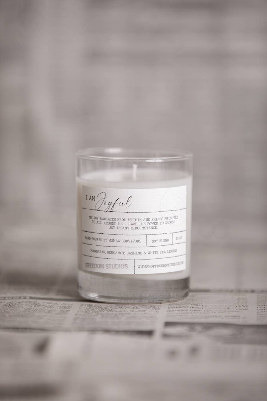 I AM Joyful 7.5 oz Candle