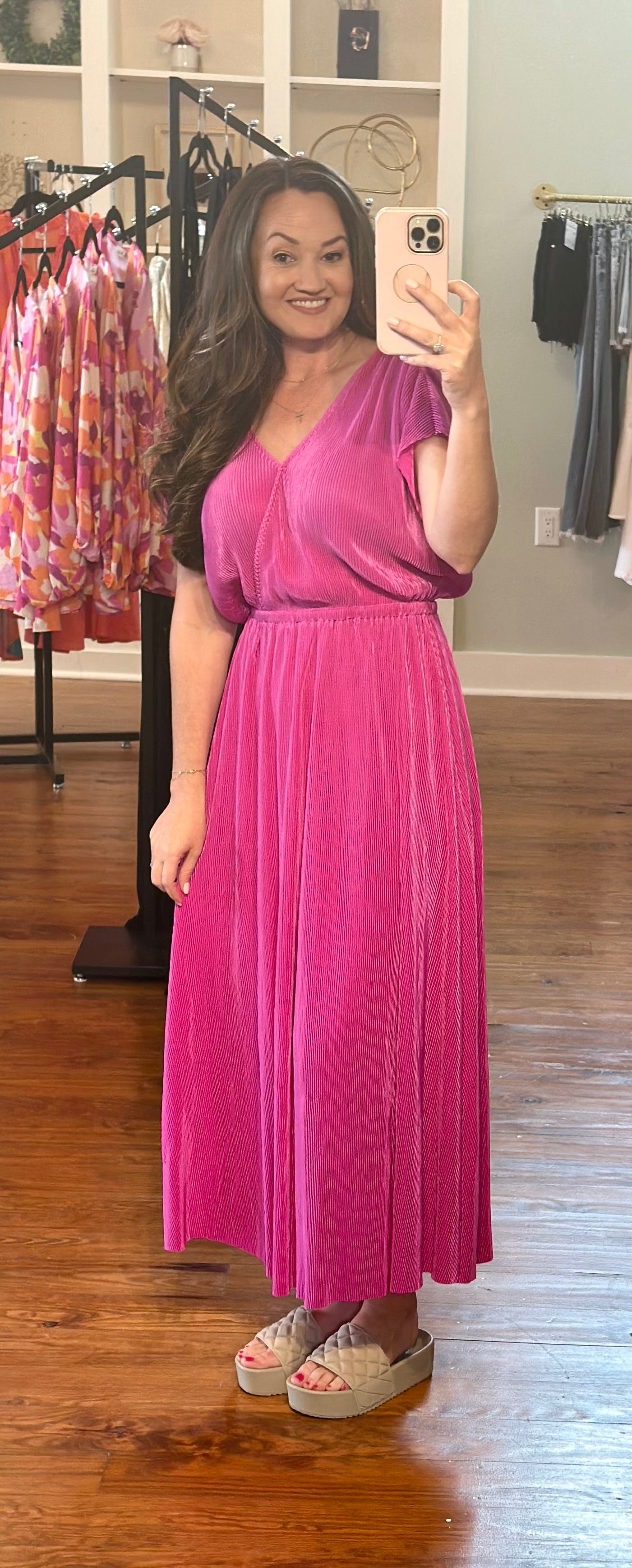 Magenta Maxi Dress