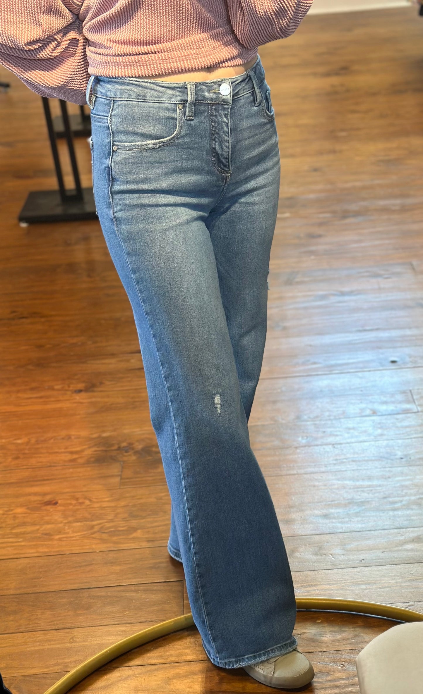 High Rise Wide Leg Jeans