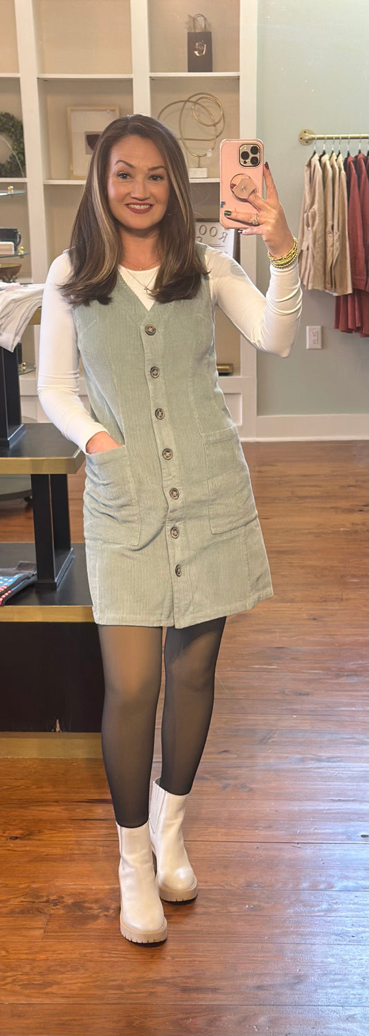 90's Dreams Corduroy Jumper Dress