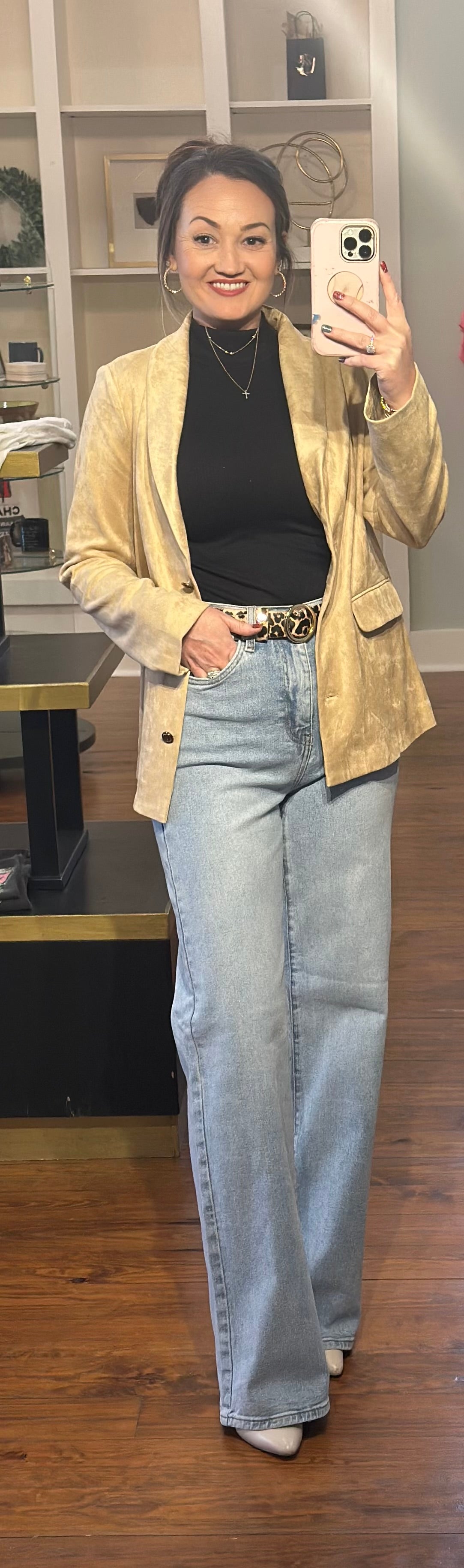 Faux Suede Jacket