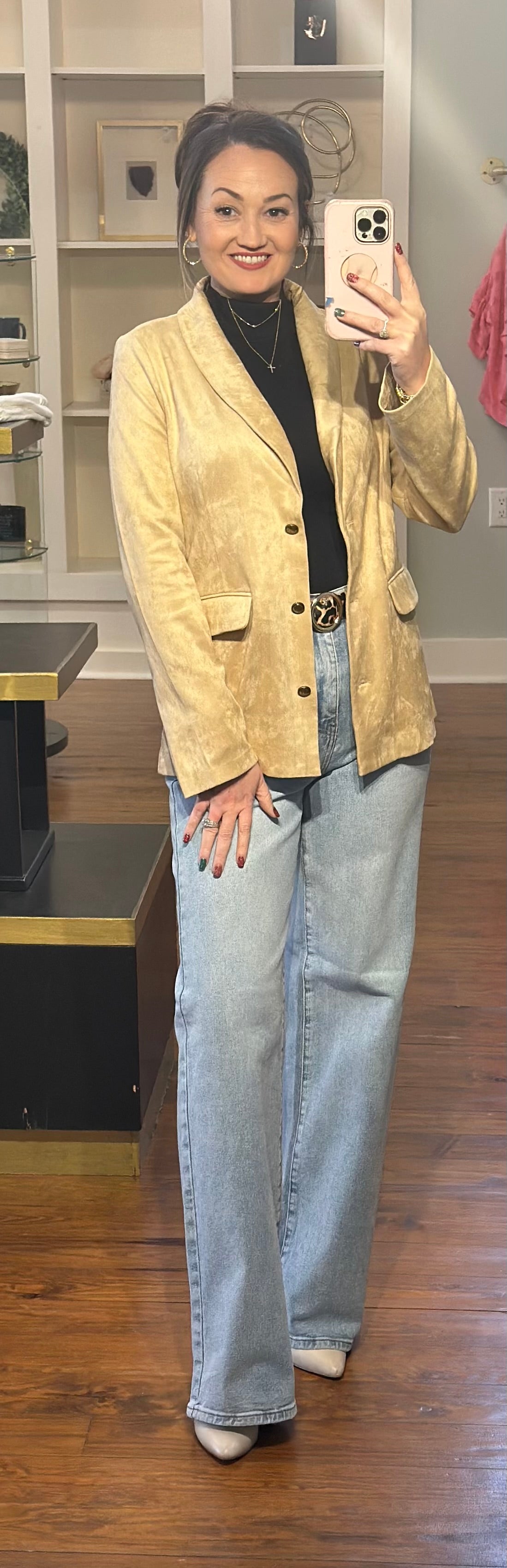 Faux Suede Jacket