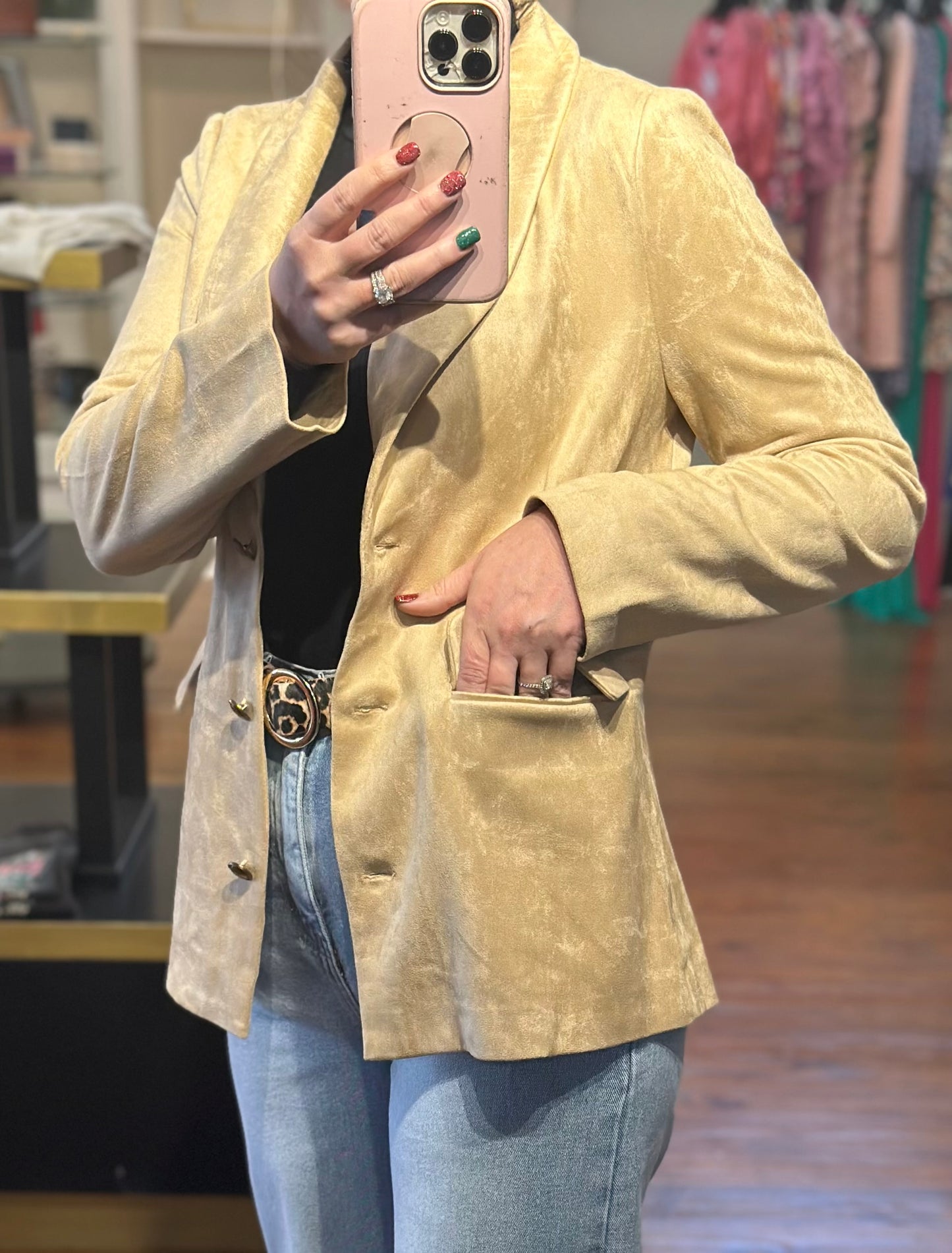 Faux Suede Jacket