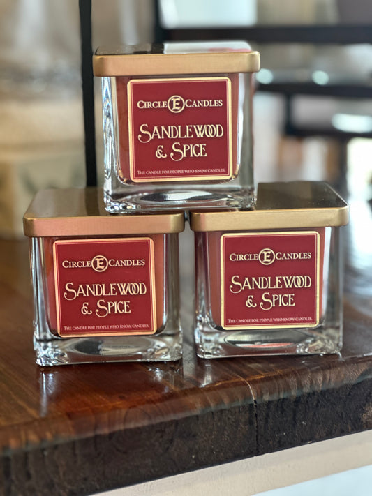 Circle E Candle - 8 oz. Square