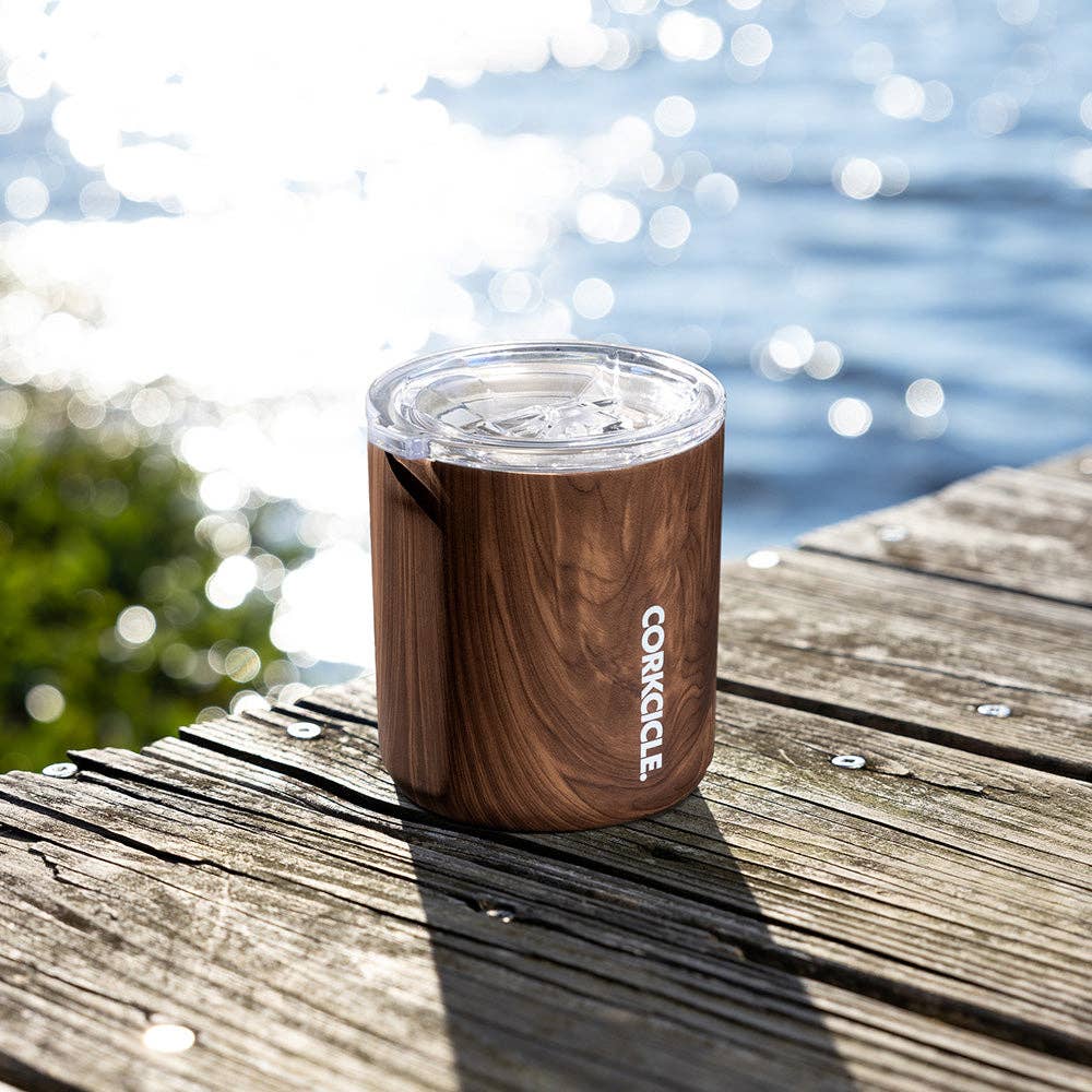 Corkcicle Low Ball Buzz Cup - 12oz Walnut Wood