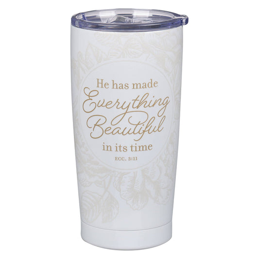 Tumbler SS Ivory Everything Beautiful Ecc. 3:11