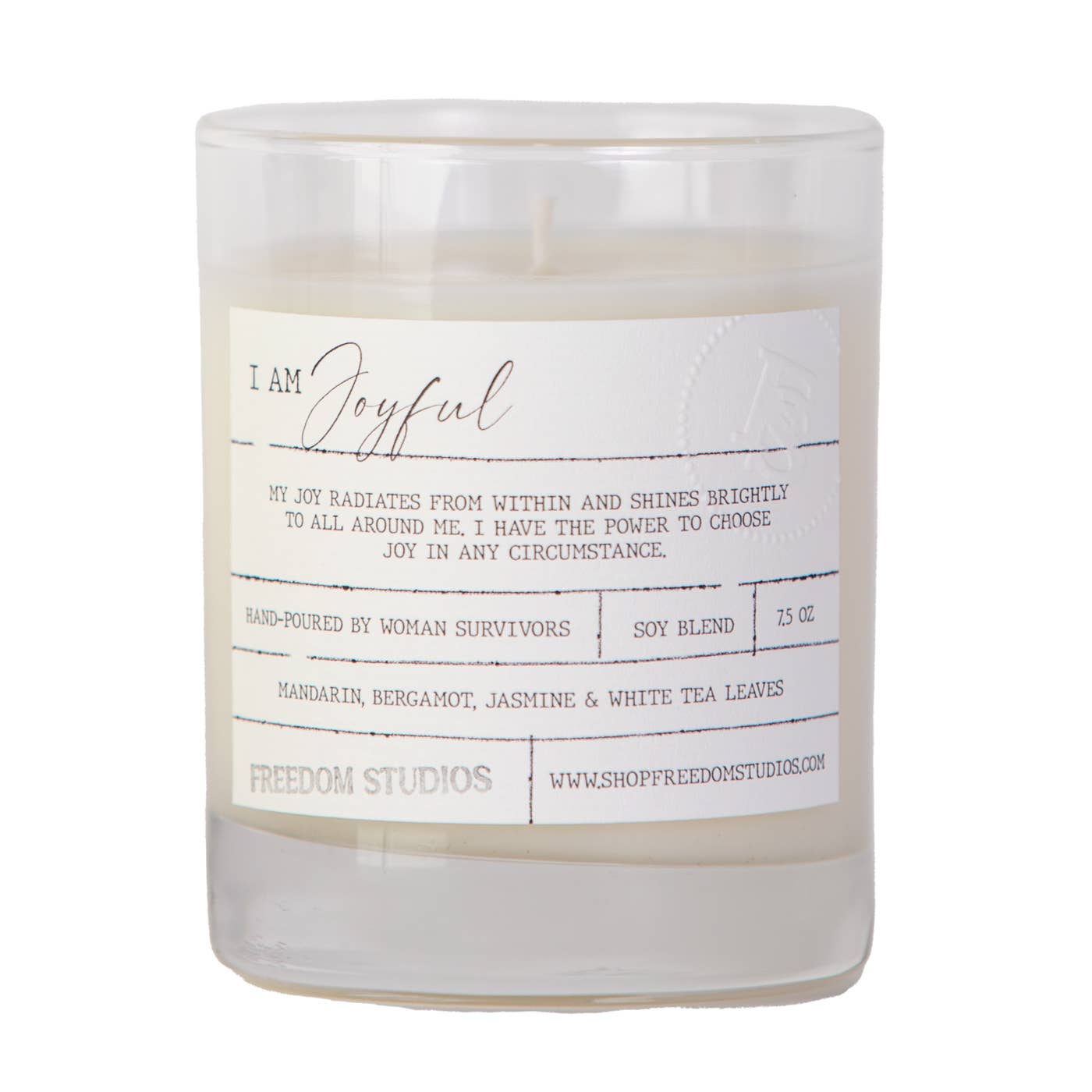 I AM Joyful 7.5 oz Candle