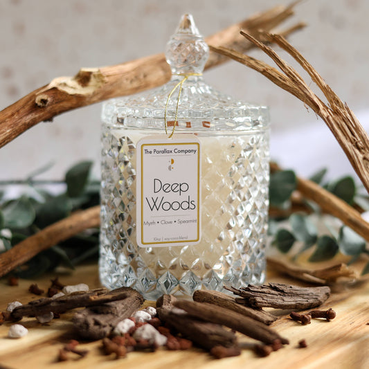 Deep Woods 10oz | Soy-Coconut Wooden Wick Candle