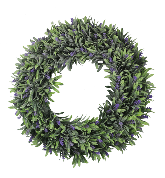 Artificial Lavender Wreath